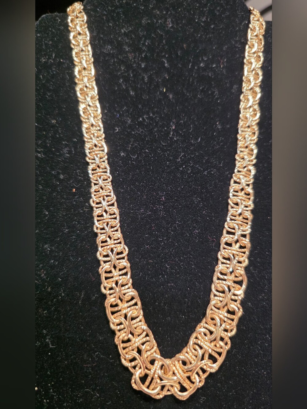 BRAND NEW Elegant 14K YG Graduated Byzantine 18" Necklace Ross Simon Original